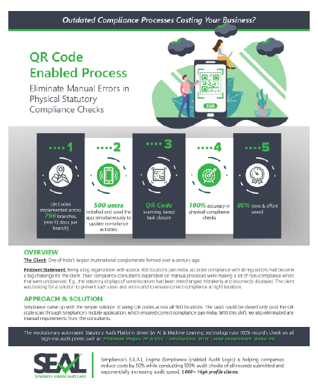 QR code enabled compliance and audit management